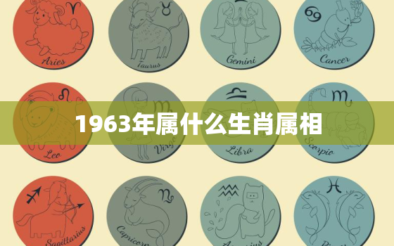 1963年属什么生肖属相，1963年属相是什么