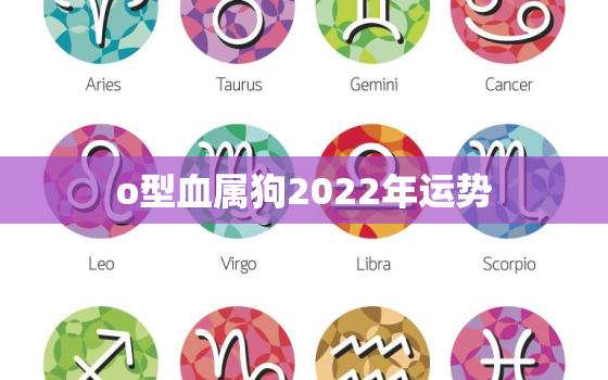 o型血属狗2022年运势