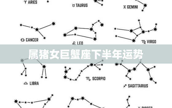 属猪女巨蟹座下半年运势，巨蟹座女下半年可以换工作吗