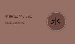 水瓶座今天运势2024，水瓶座2024年运势指南